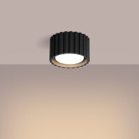 Sollux SL.1787 Deckenleuchte AURA 1 schwarz Gx53 3