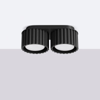 Sollux SL.1788 Deckenleuchte AURA 2 schwarz Gx53 2