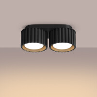 Sollux SL.1788 Deckenleuchte AURA 2 schwarz Gx53 3