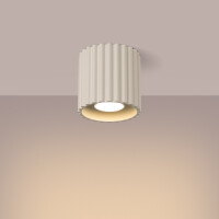 Sollux SL.1789 Deckenleuchte AURA 1 beige GU10 3