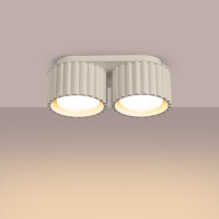 Sollux SL.1793 Deckenleuchte AURA 2 beige Gx53 3