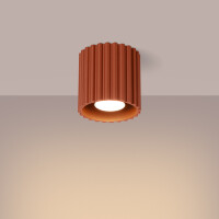Sollux SL.1799 Deckenleuchte AURA 1 roter Ocker GU10 3