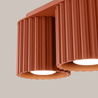 Sollux SL.1800 Deckenleuchte AURA 2 roter Ocker GU10 4