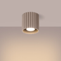 Sollux SL.1814 Deckenleuchte AURA 1 taupe GU10 3