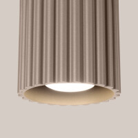 Sollux SL.1814 Deckenleuchte AURA 1 taupe GU10 4
