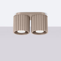 Sollux SL.1815 Deckenleuchte AURA 2 taupe GU10 2
