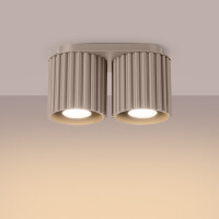 Sollux SL.1815 Deckenleuchte AURA 2 taupe GU10 3