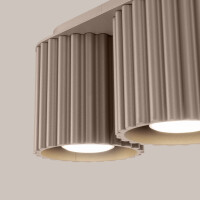 Sollux SL.1815 Deckenleuchte AURA 2 taupe GU10 4