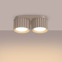 Sollux SL.1818 Deckenleuchte AURA 2 taupe Gx53 3