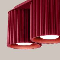 Sollux SL.1820 Deckenleuchte AURA 2 burgunderrot GU10 4