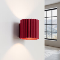 Sollux SL.1821 Wandleuchte AURA burgunderrot G9 3