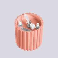 Sollux SL.1824 Deckenleuchte AURA 1 apricot GU10 6