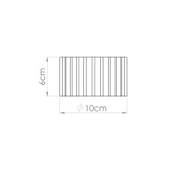 Sollux SL.1827 Deckenleuchte AURA 1 apricot Gx53 7