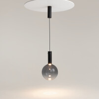 B_WARE Pendelleuchte Nebula Metall Schwarz MOD182PL-L6B3K mi