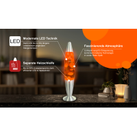 LED Lavalampe Orange 40 cm 4