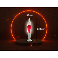 LED Lavalampe Rot 40 cm 3