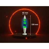 LED Lavalampe Gelb/Grün 40 cm 3