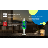 LED Lavalampe Gelb/Grün 40 cm 4