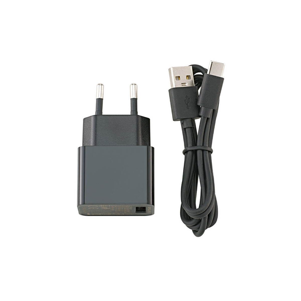 4028085459038 - Nuindie USB-C Ladekabel inkl Netzteil schwarz