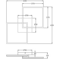 Fabas Luce Bard Deckenleuchte 3394-65-101-01 Schwarz IP20 2
