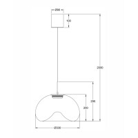 Fabas Luce Brena Pendelleuchte 3755-45-365 Cognac IP20 2
