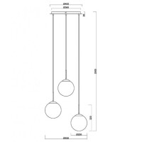 Fabas Luce Anja Pendelleuchte 3785-47-299 Farbverlauf chrom 