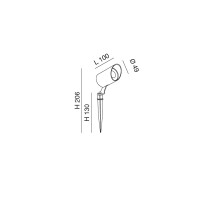 Fabas Luce Tuc Erdspieß-Poller Leuchten 6575-71-294 Du