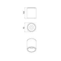 Fabas Luce Paca Deckenleuchte 6581-02-764 Schwarz IP40 2