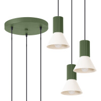 Sollux Pendelleuchte ESTRIA 3P beige/oli gallery