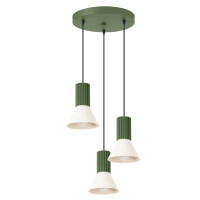 Sollux Pendelleuchte ESTRIA 3P beige/olivgrün SL.1873 2