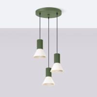 Sollux Pendelleuchte ESTRIA 3P beige/olivgrün SL.1873 3