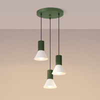 Sollux Pendelleuchte ESTRIA 3P beige/olivgrün SL.1873 4