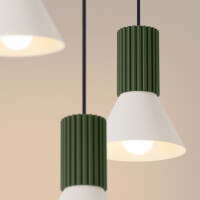 Sollux Pendelleuchte ESTRIA 3P beige/olivgrün SL.1873 5