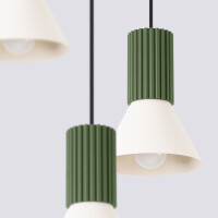 Sollux Pendelleuchte ESTRIA 3P beige/olivgrün SL.1873 6