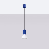 Sollux Pendelleuchte ESTRIA 1 weiß/ultramarin SL.1874 