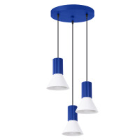 Sollux Pendelleuchte ESTRIA 3P weiß/ultramarin SL.1875