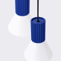 Sollux Pendelleuchte ESTRIA 3P weiß/ultramarin SL.1875