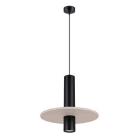Sollux Pendelleuchte PELTA 1 schwarz/beige SL.1882 2