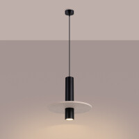 Sollux Pendelleuchte PELTA 1 schwarz/beige SL.1882 4