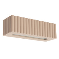 Sollux Wandleuchte Keramik RIGATA taupe  gallery