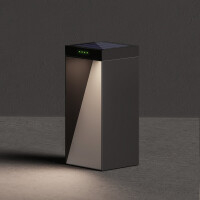 Klewe Milio  Akku Solarleuchte graphitgr gallery