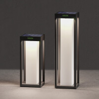 Klewe Radia Mini Moon Akku Solarleuchte graphitgrau 2