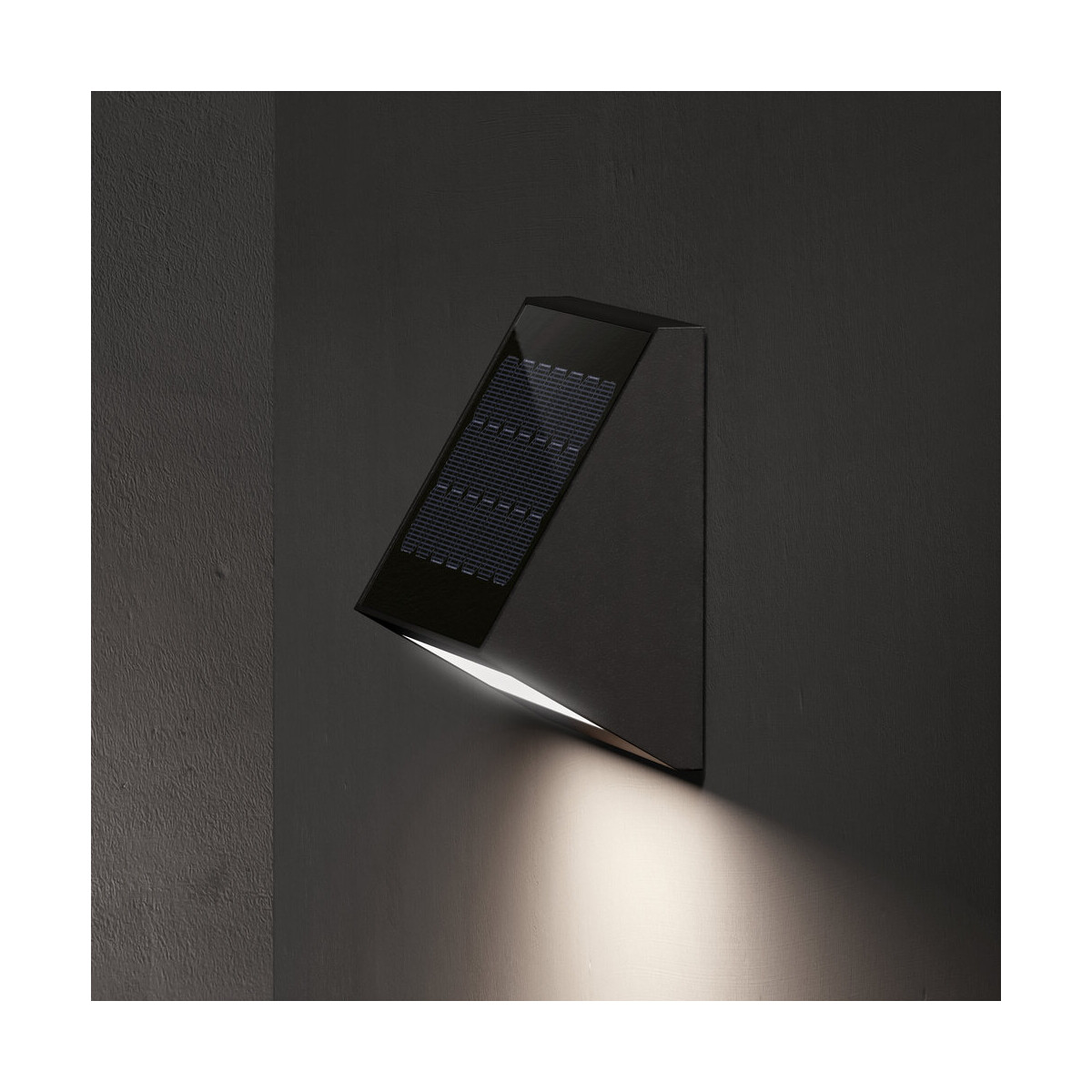 6976853441274 - Klewe Ecostep Akku Solarleuchte graphitgrau