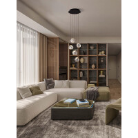 Nova Luce 9511012 IFOS Pendelleuchte Schwarz 2