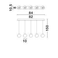 Nova Luce 9511013 IFOS Pendelleuchte Schwarz 6