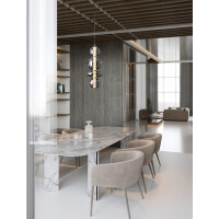 Nova Luce 9186952 NAVI Pendelleuchte Gold / Rauch 2