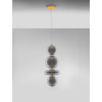 Nova Luce 9186952 NAVI Pendelleuchte Gold / Rauch 3