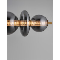 Nova Luce 9186954 NAVI Pendelleuchte Gold / Rauch 5