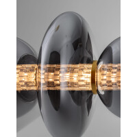 Nova Luce 9186954 NAVI Pendelleuchte Gold / Rauch 6