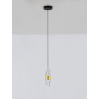 Nova Luce 9186937 SENECA Pendelleuchte Schwarz / Gold 3